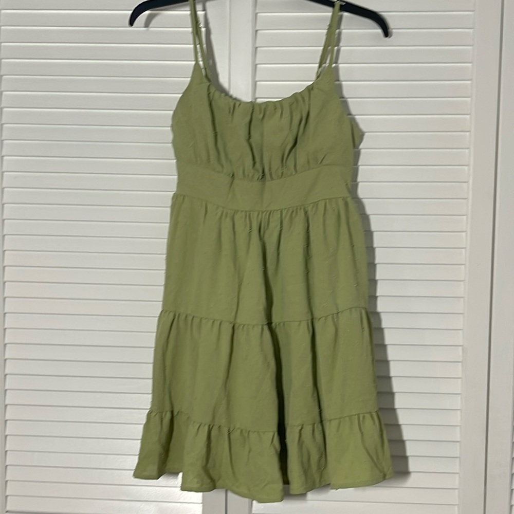 Sage Green Mini Dress